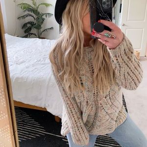 Open thread longline sweater